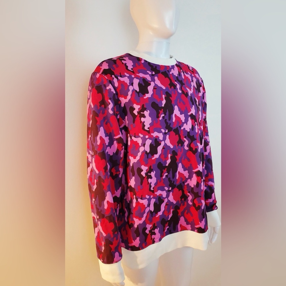 Matthew Miller Crewneck Camouflage Purple Red pink Streetwear Pullover Sweater